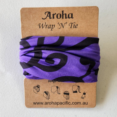 Aroha Wrap 'N' Tie (Purple)