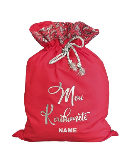 Christmas Sack Red - Custom Name